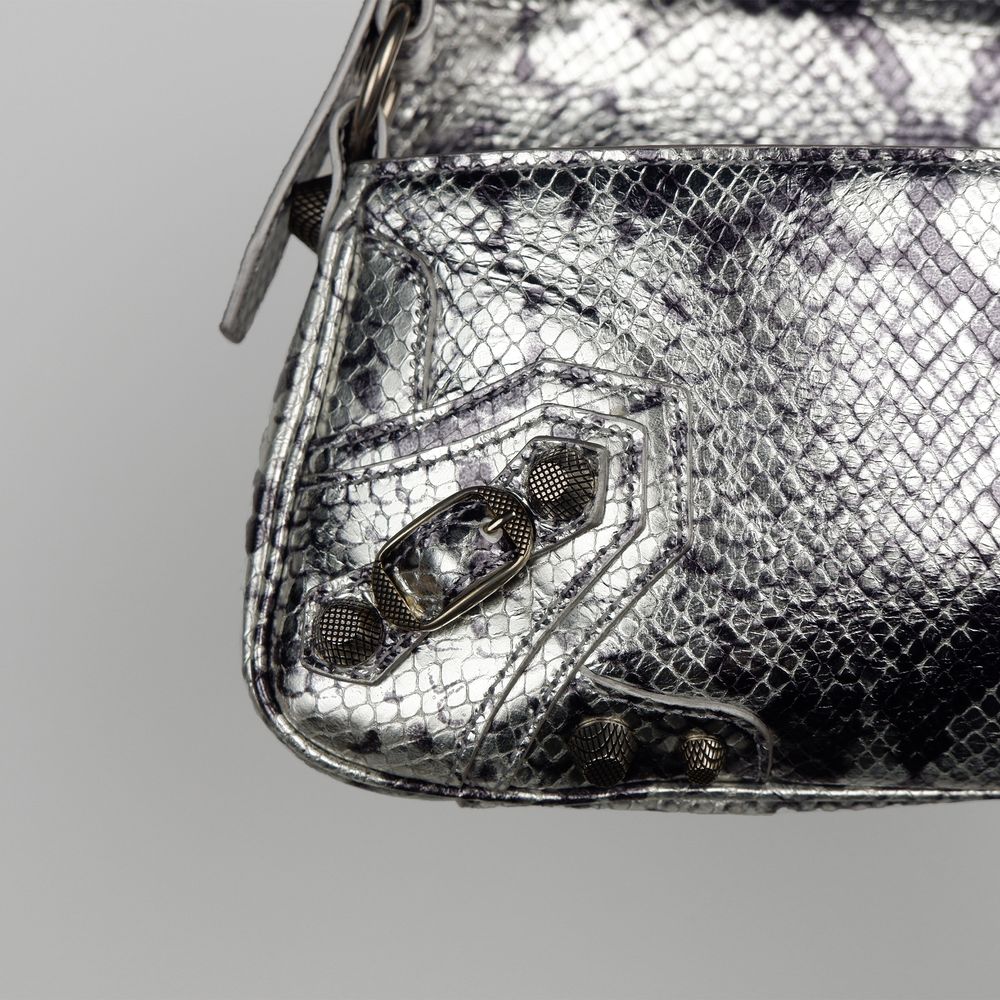 Gray Calfskin Handbag