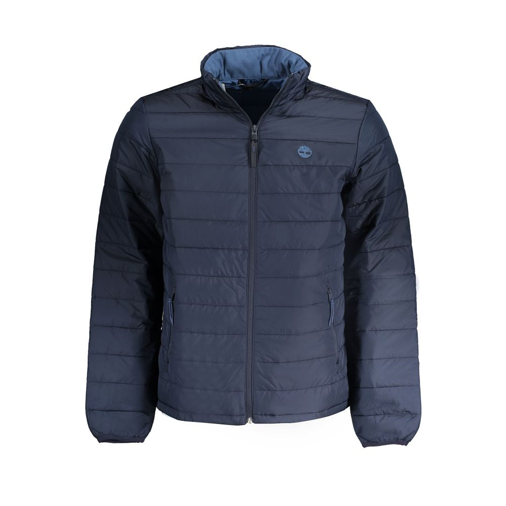 Chaqueta azul de poliéster