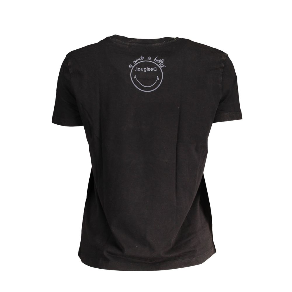 Black Cotton Tops & T-Shirt