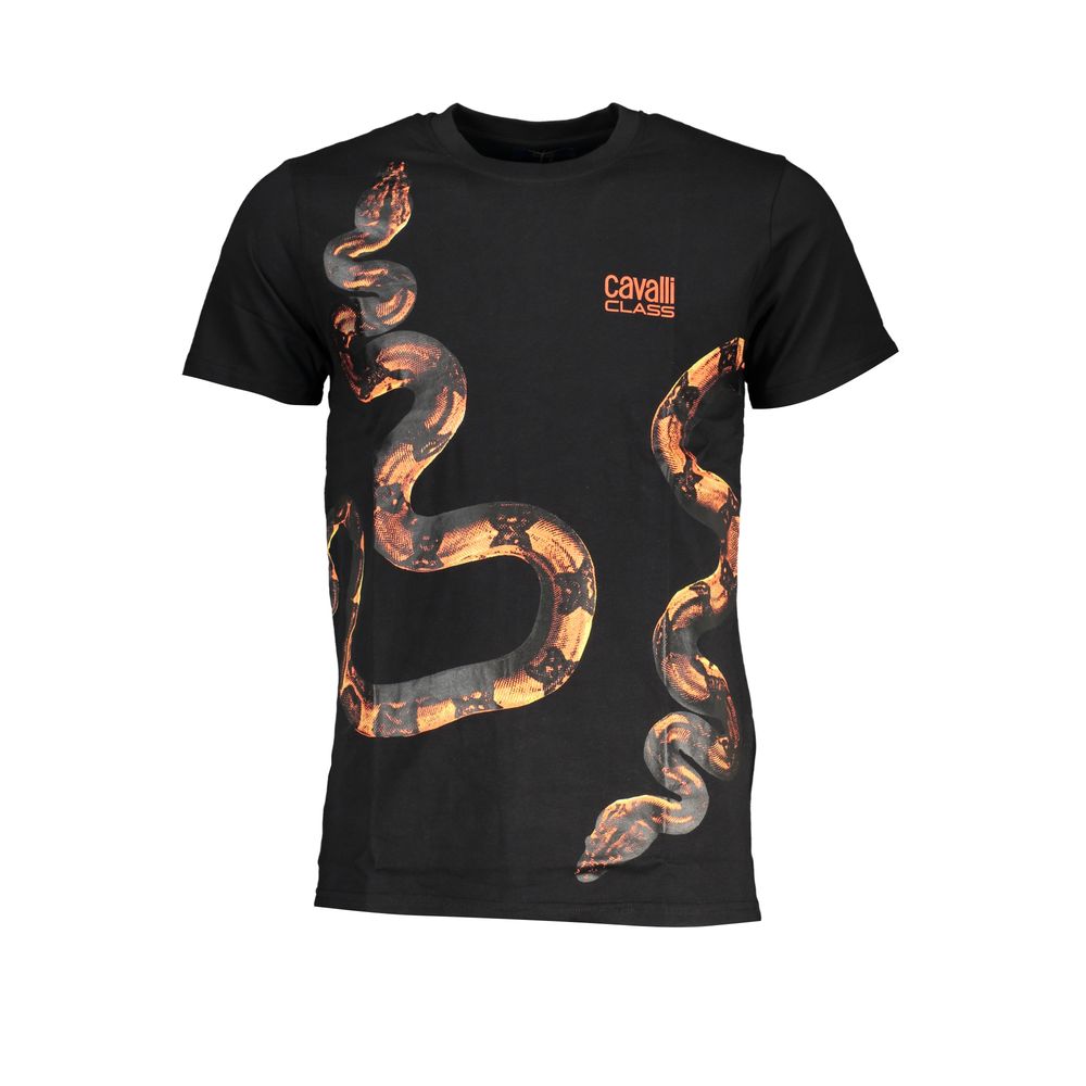 Camiseta negra de algodón