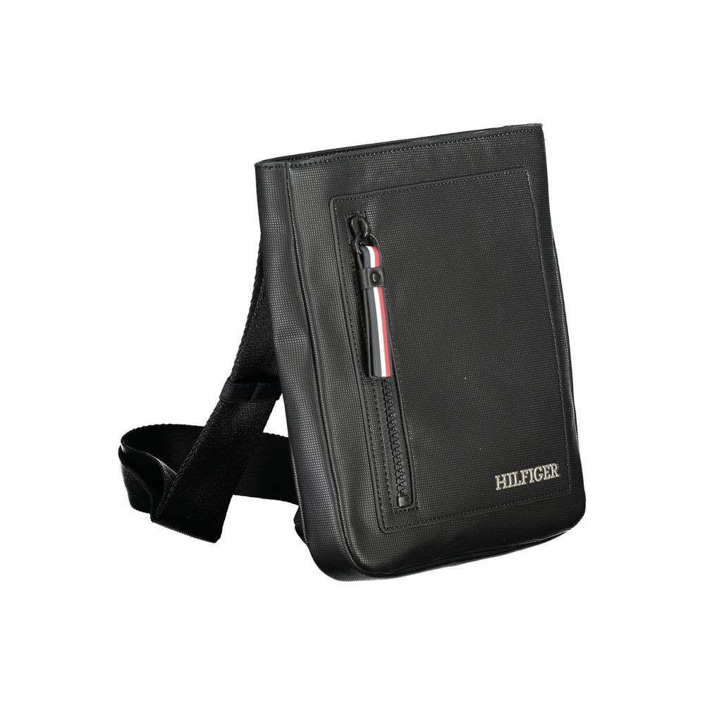 Bolso bandolera de polietileno negro