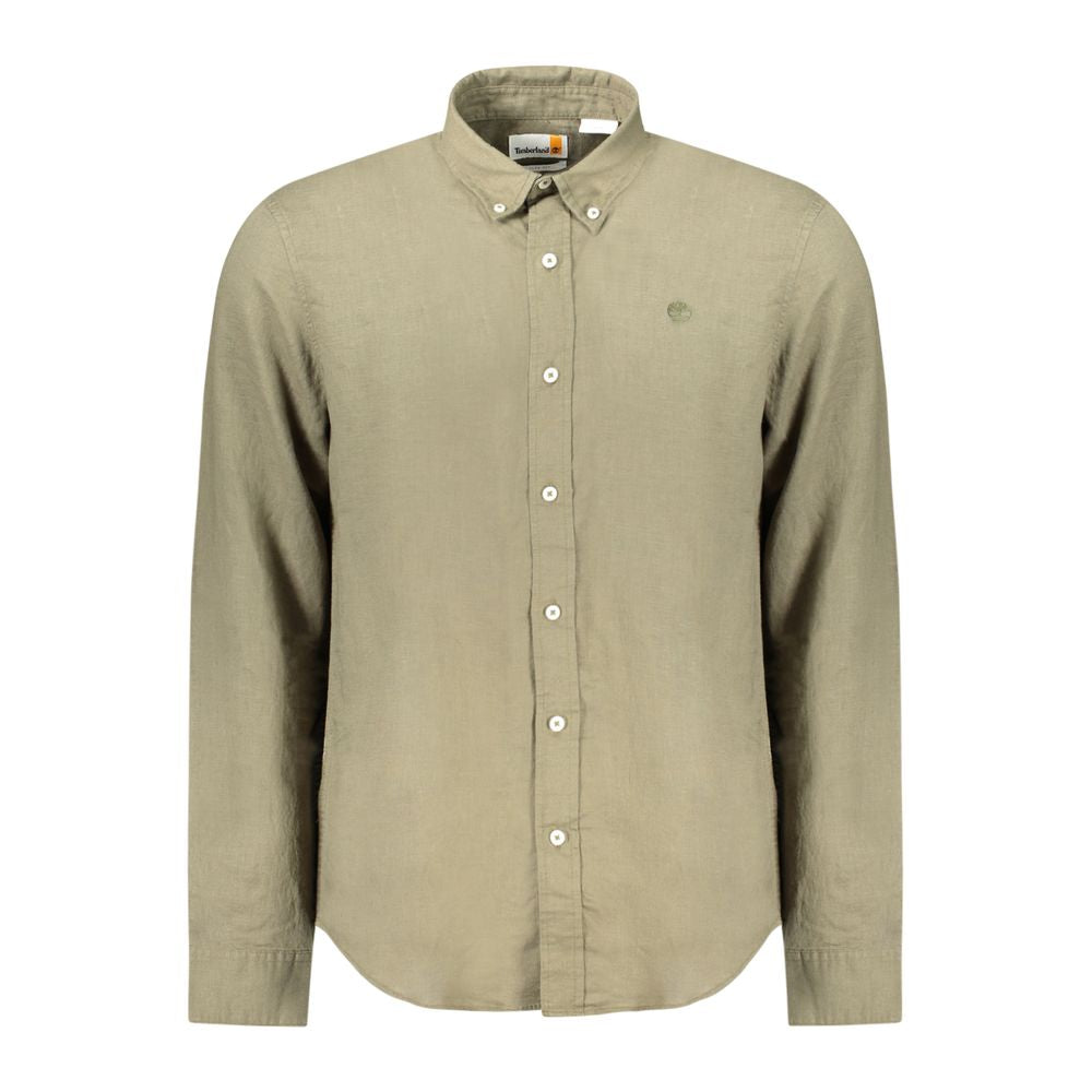 Camisa verde de algodón