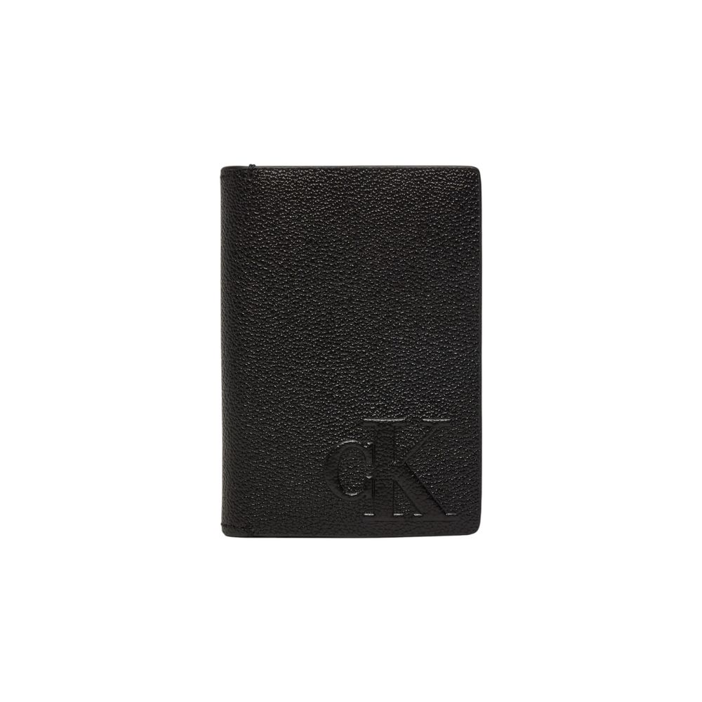 Cartera de piel negra
