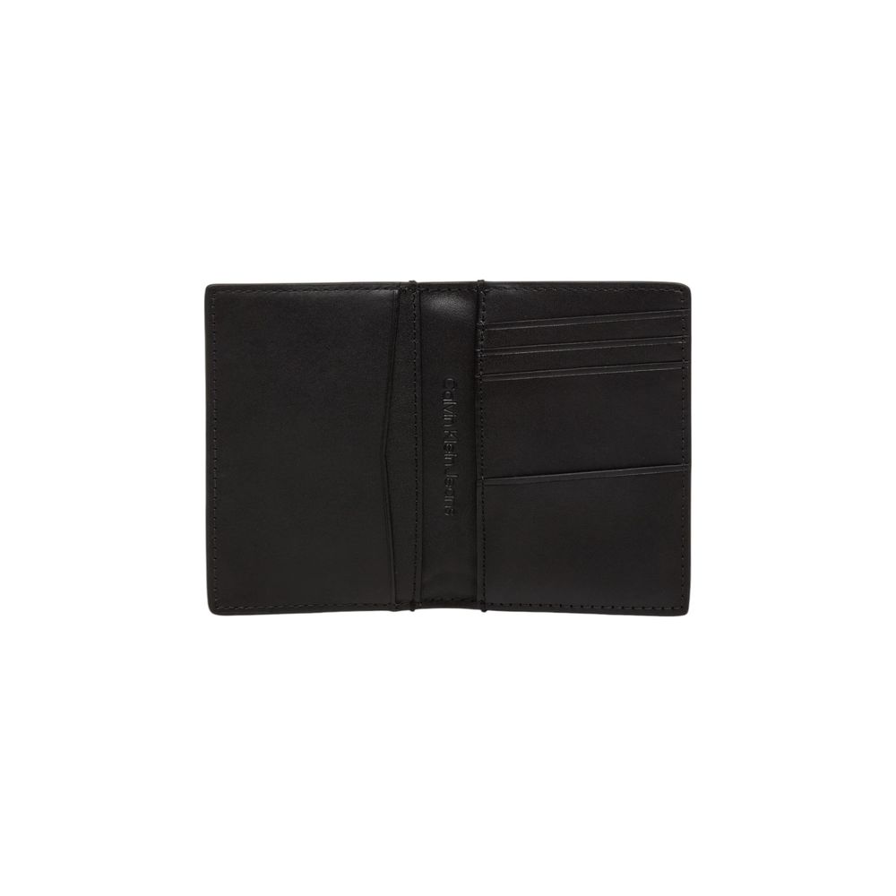 Cartera de piel negra