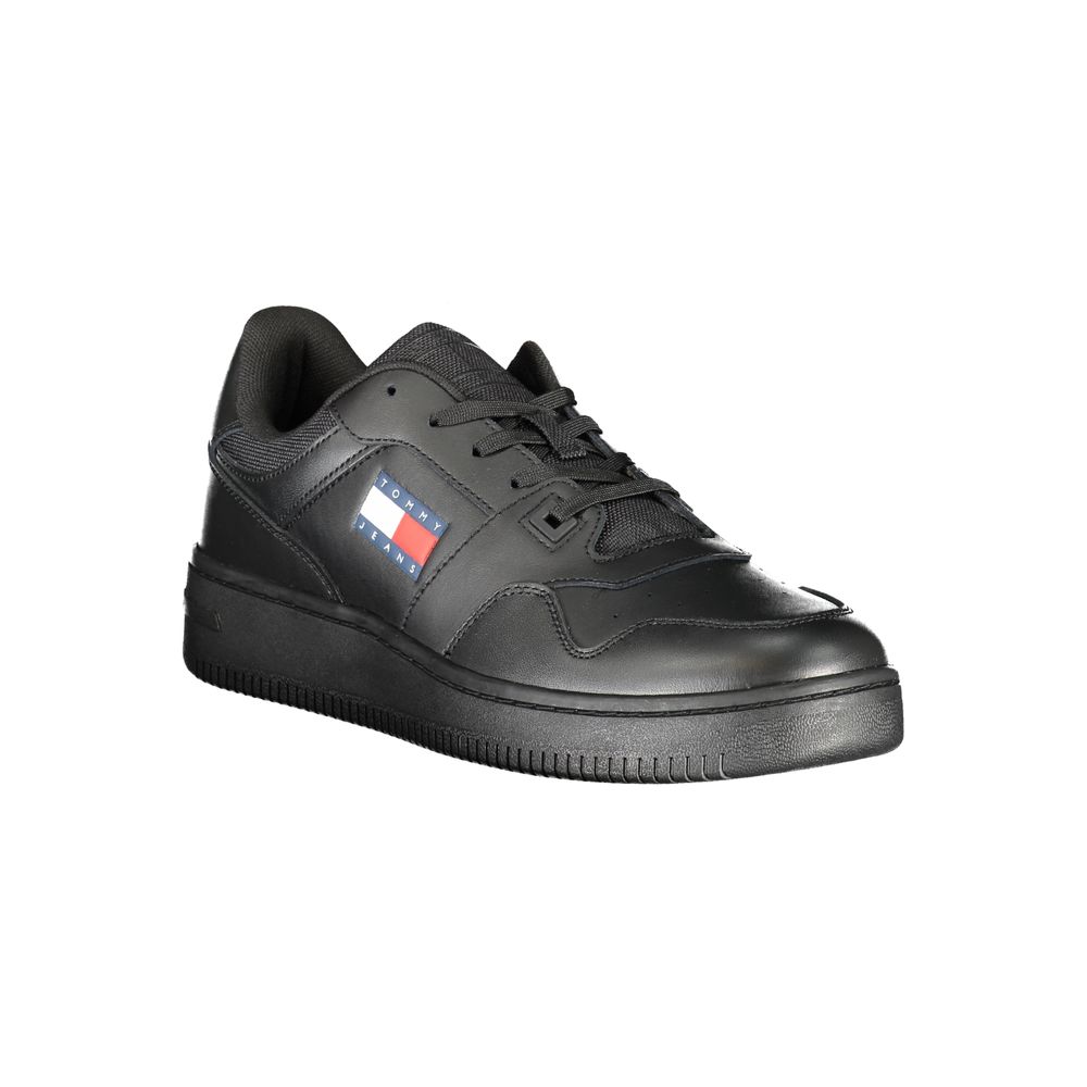 Zapatilla de poliéster negra