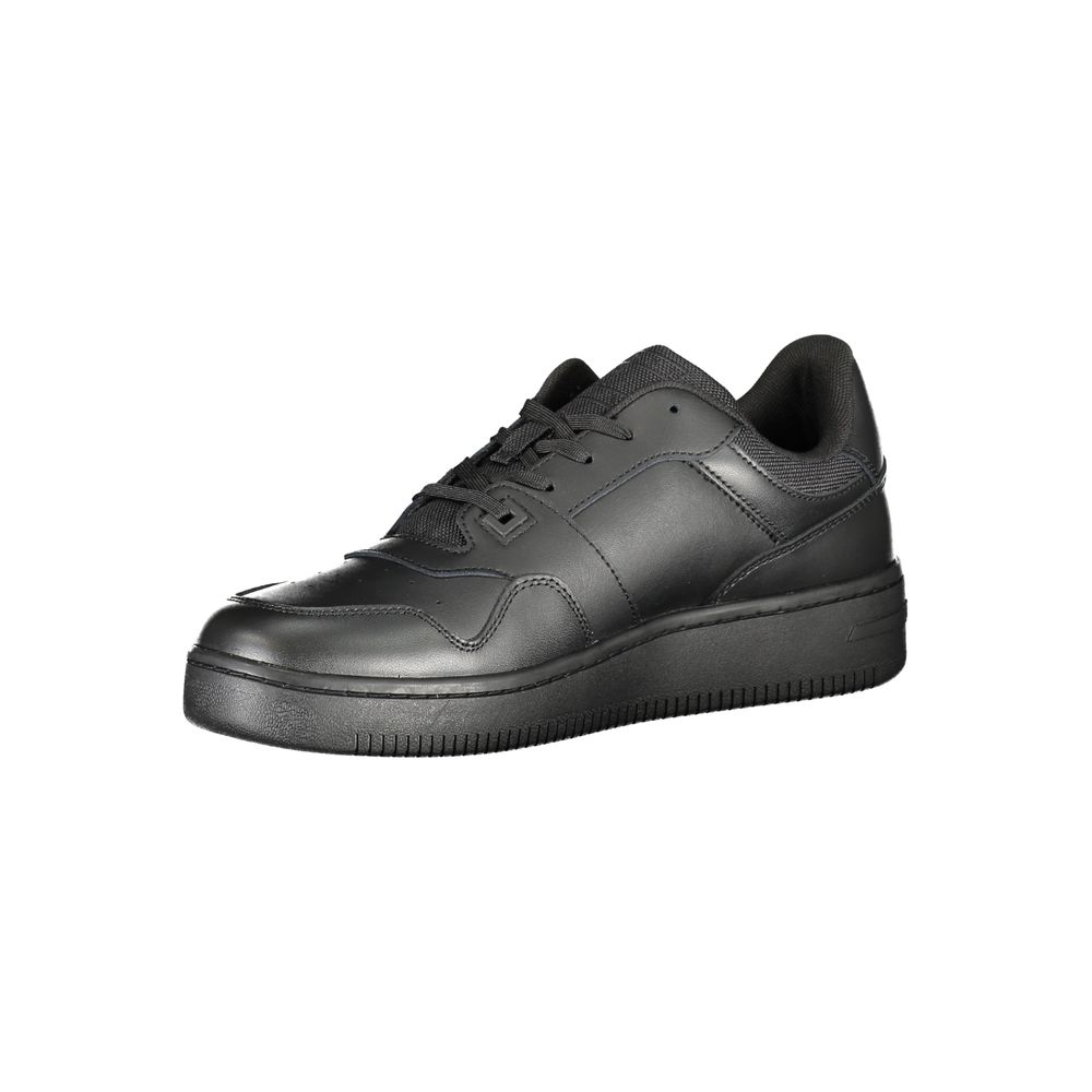 Zapatilla de poliéster negra