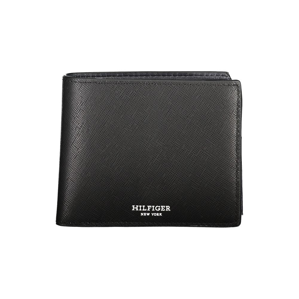 Cartera de piel negra