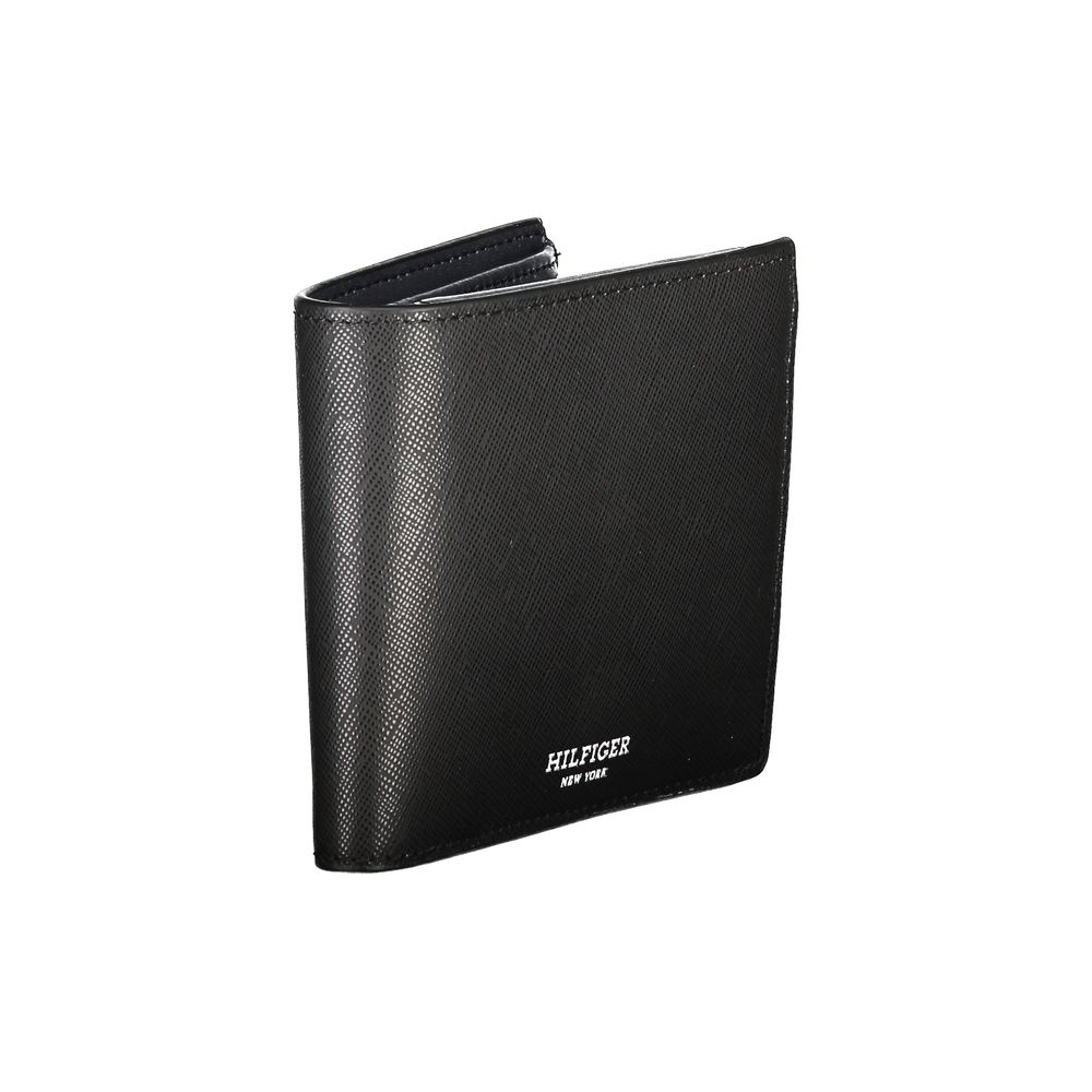 Cartera de piel negra