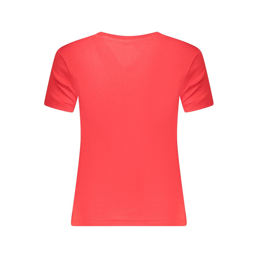 Tops y camisetas rojos de algodón