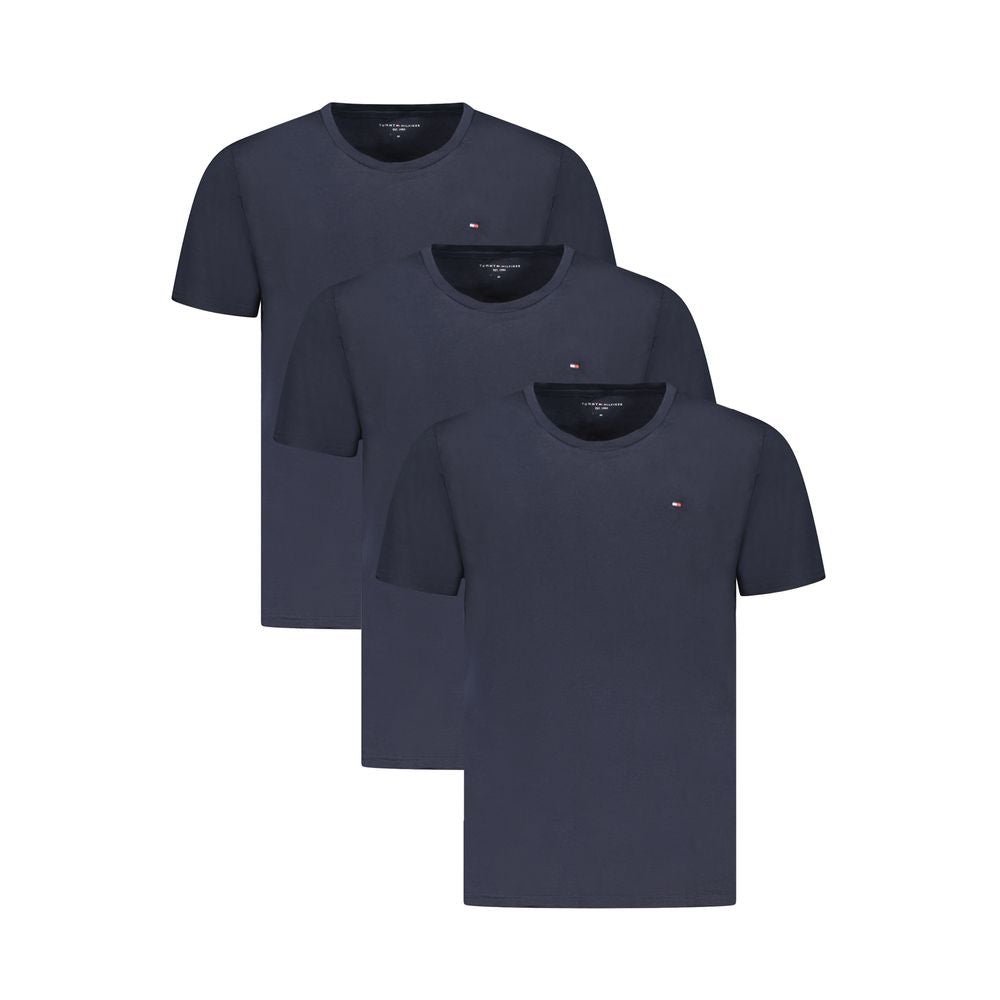 Camiseta azul de algodón