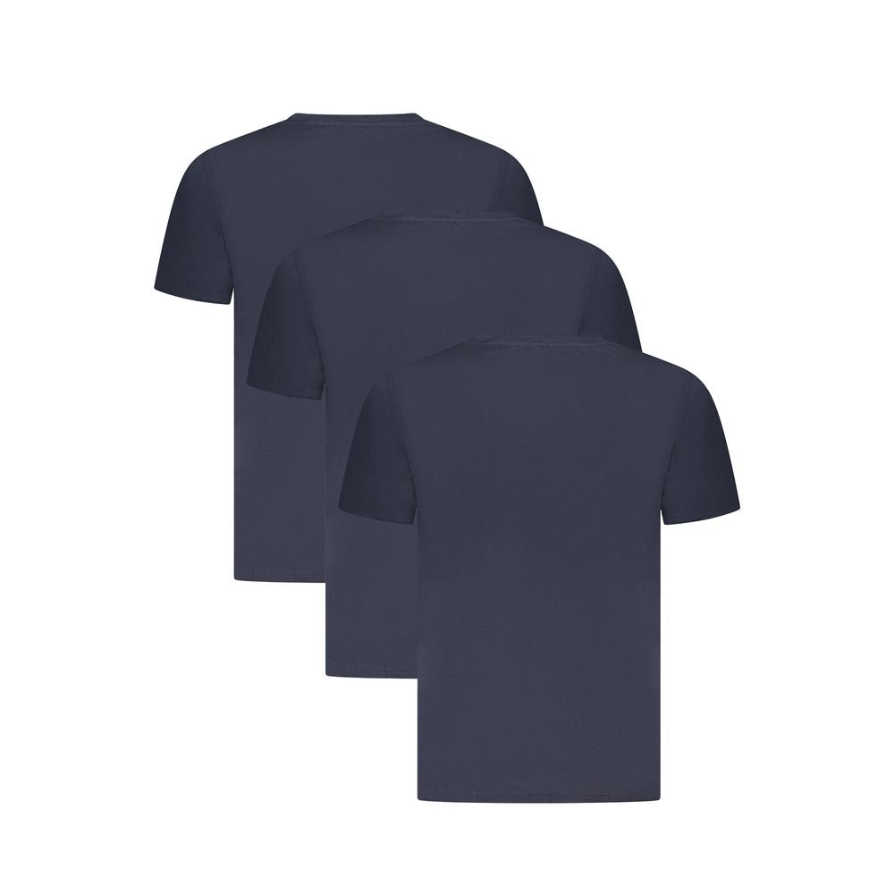 Camiseta azul de algodón