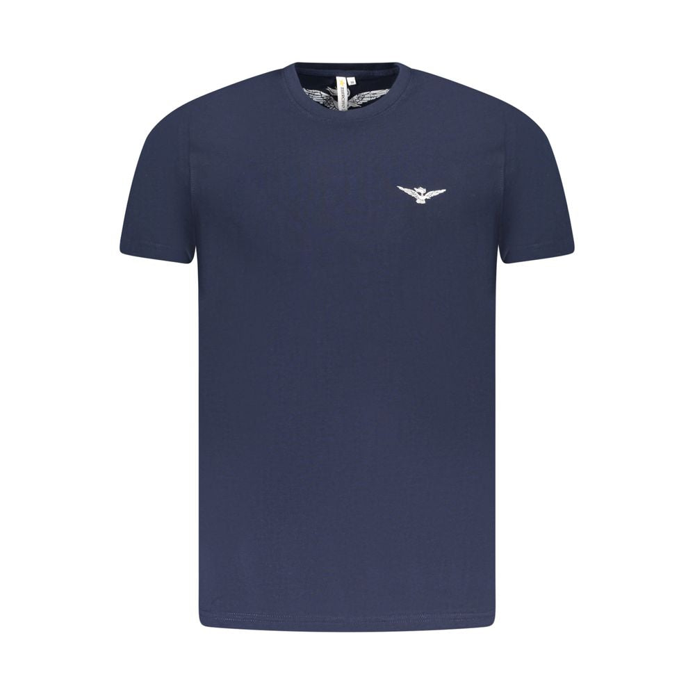 Camiseta azul de algodón