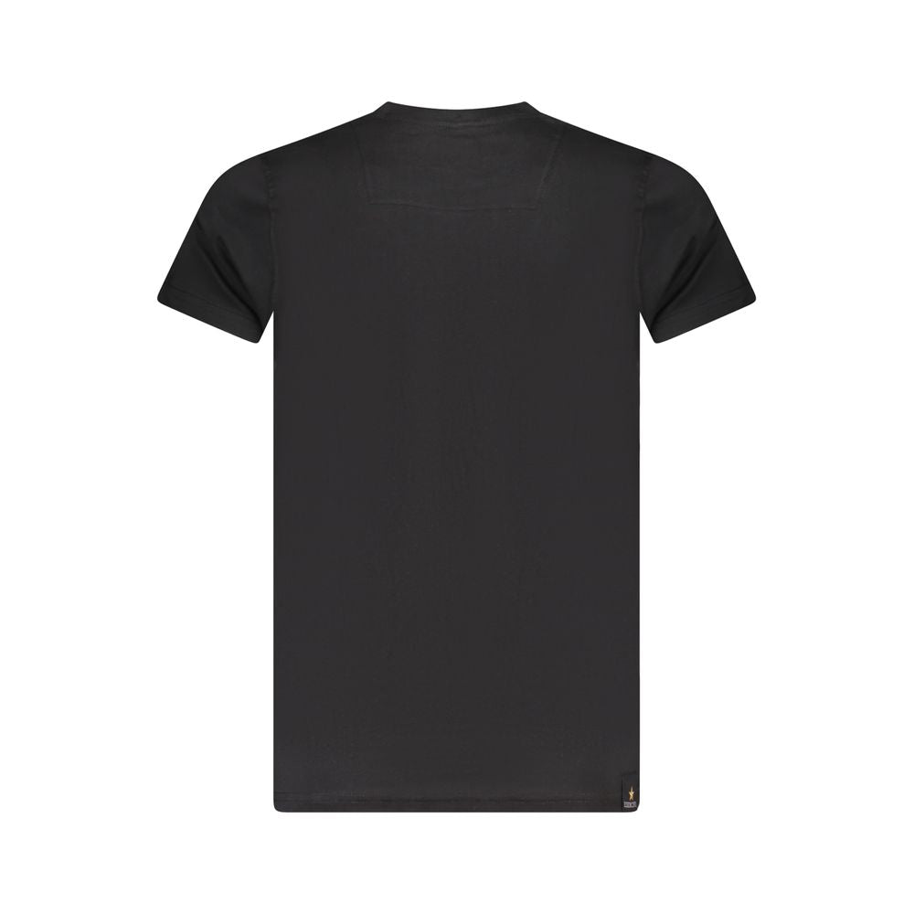 Camiseta negra de algodón