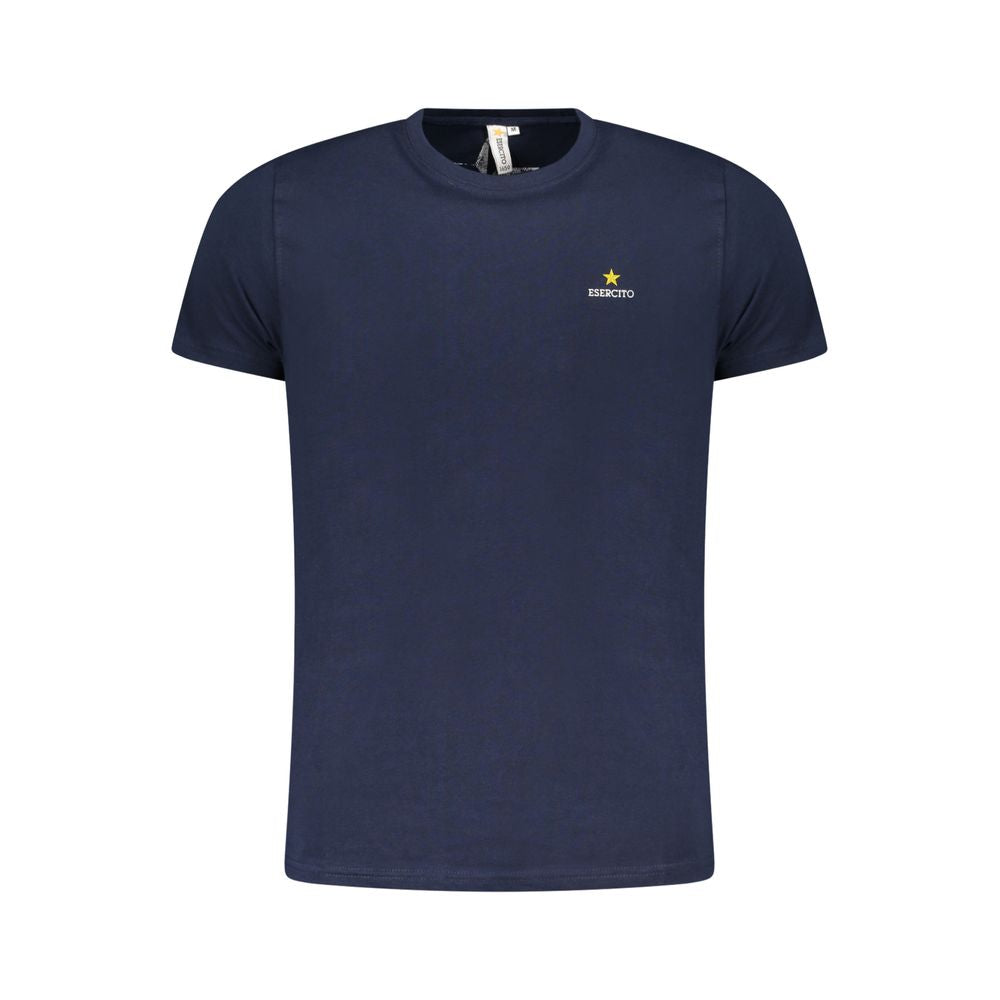 Camiseta azul de algodón