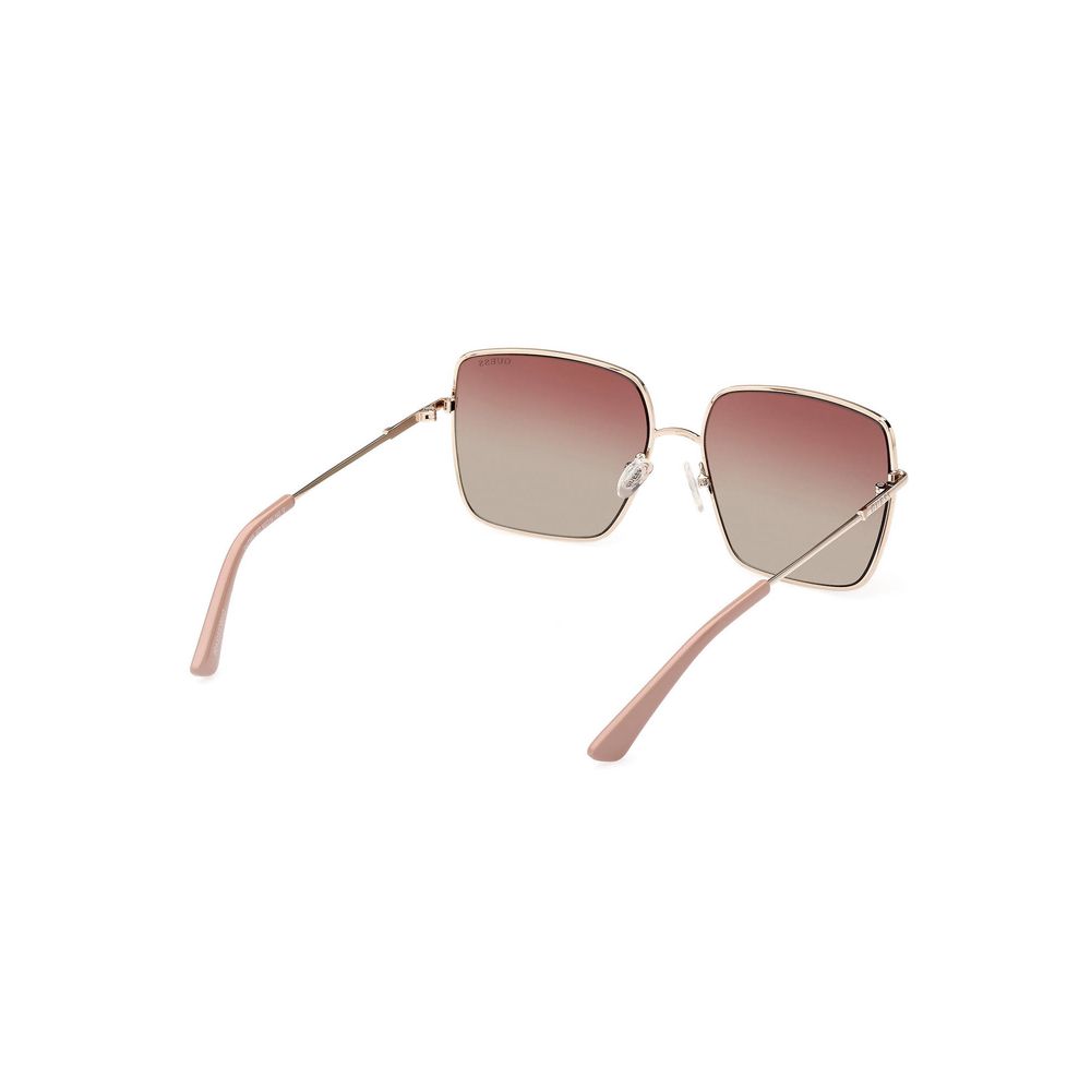 Gafas de sol de metal dorado
