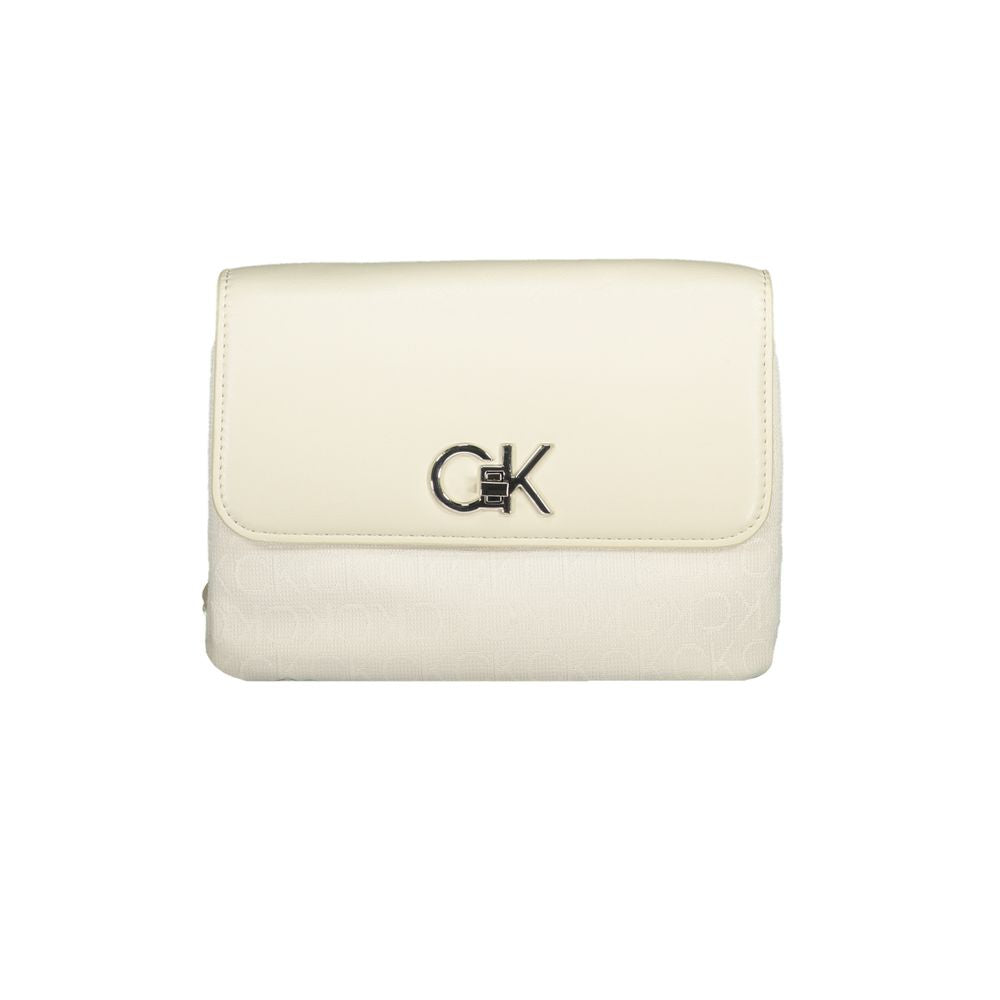 Bolso de poliéster beige