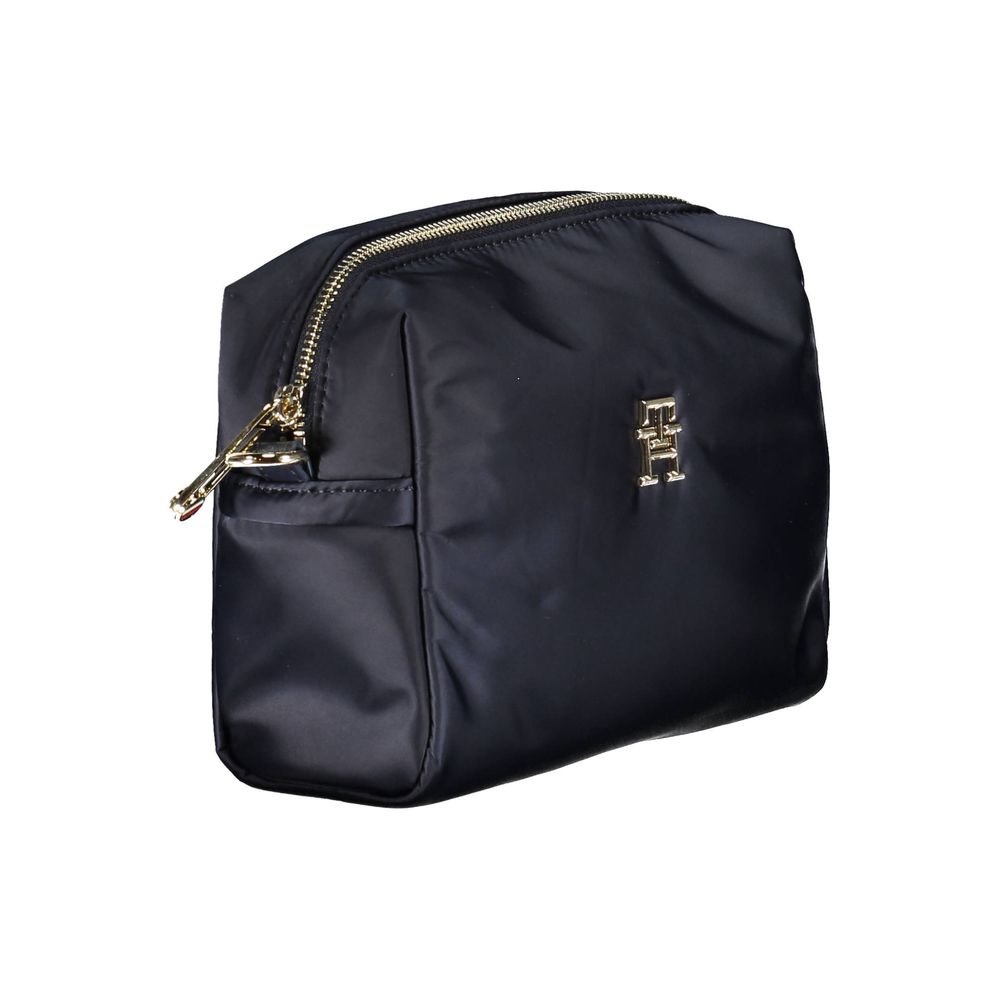 Blue Polyester Handbag