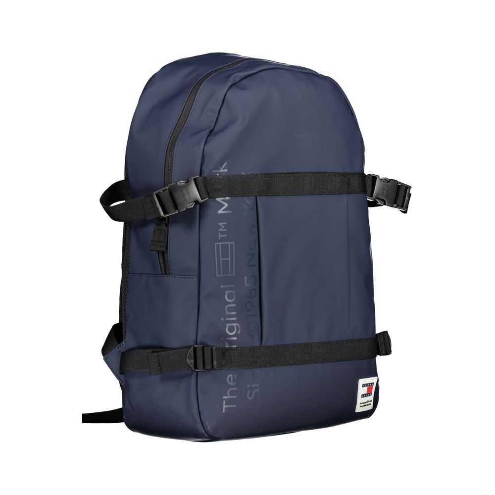 Mochila de polietileno azul