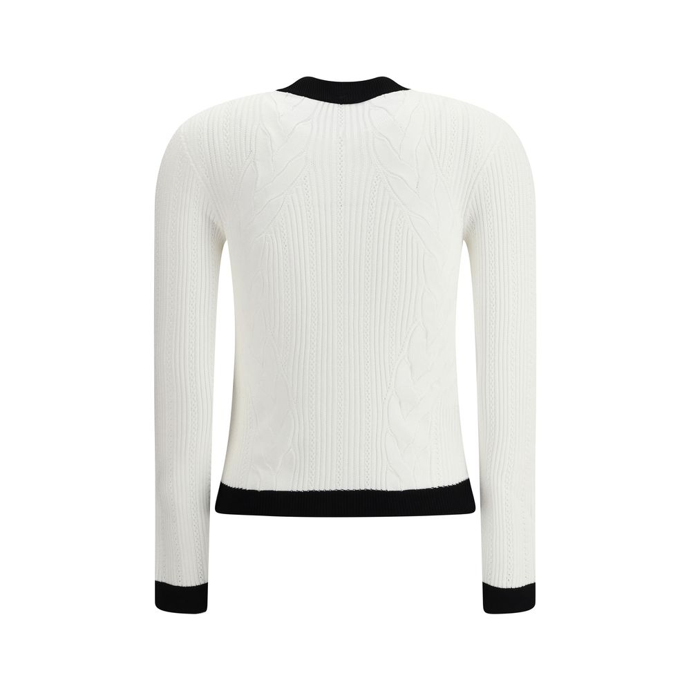LS BUTTONED TORSADE KNIT CARDIGAN