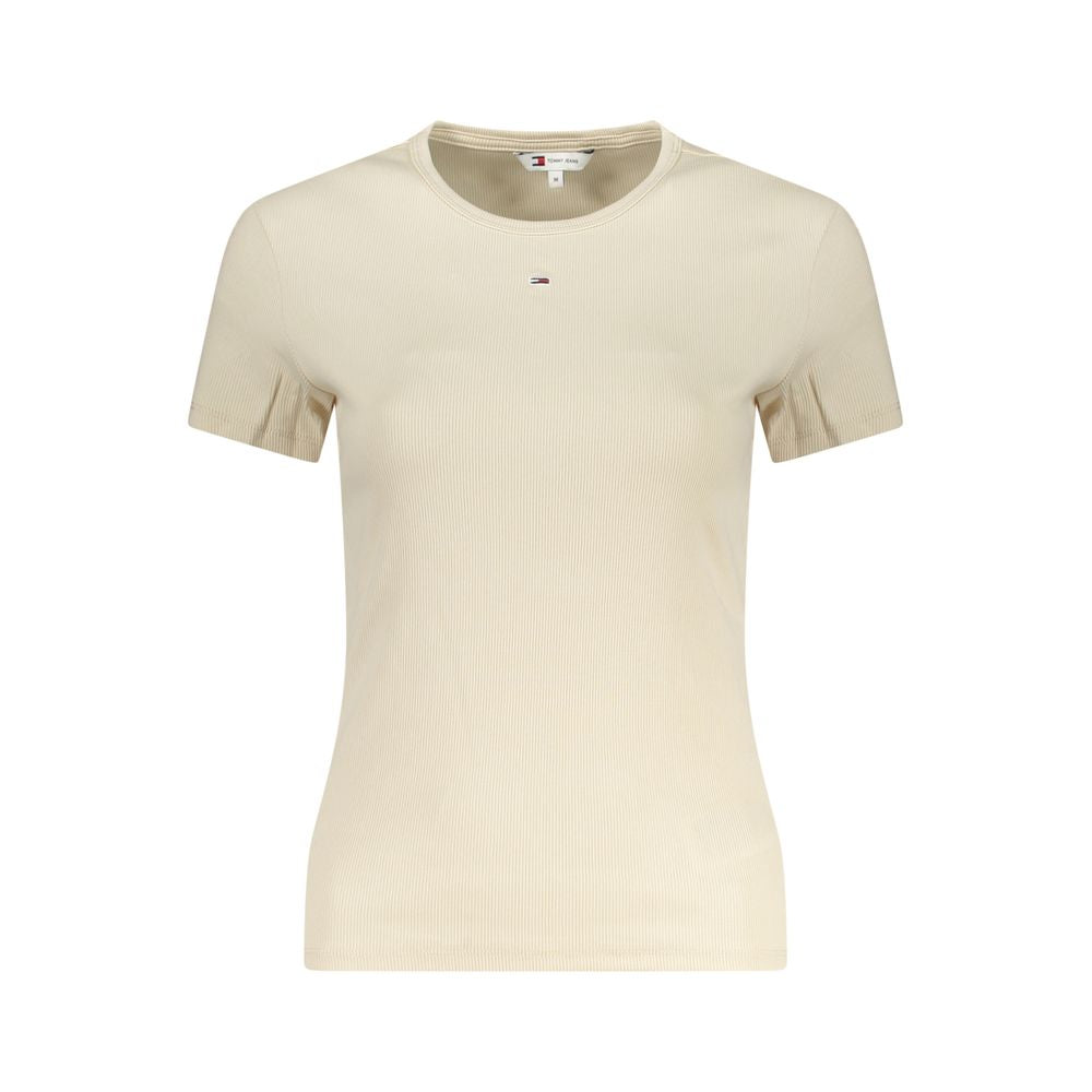 Beige Cotton Tops & T-Shirt