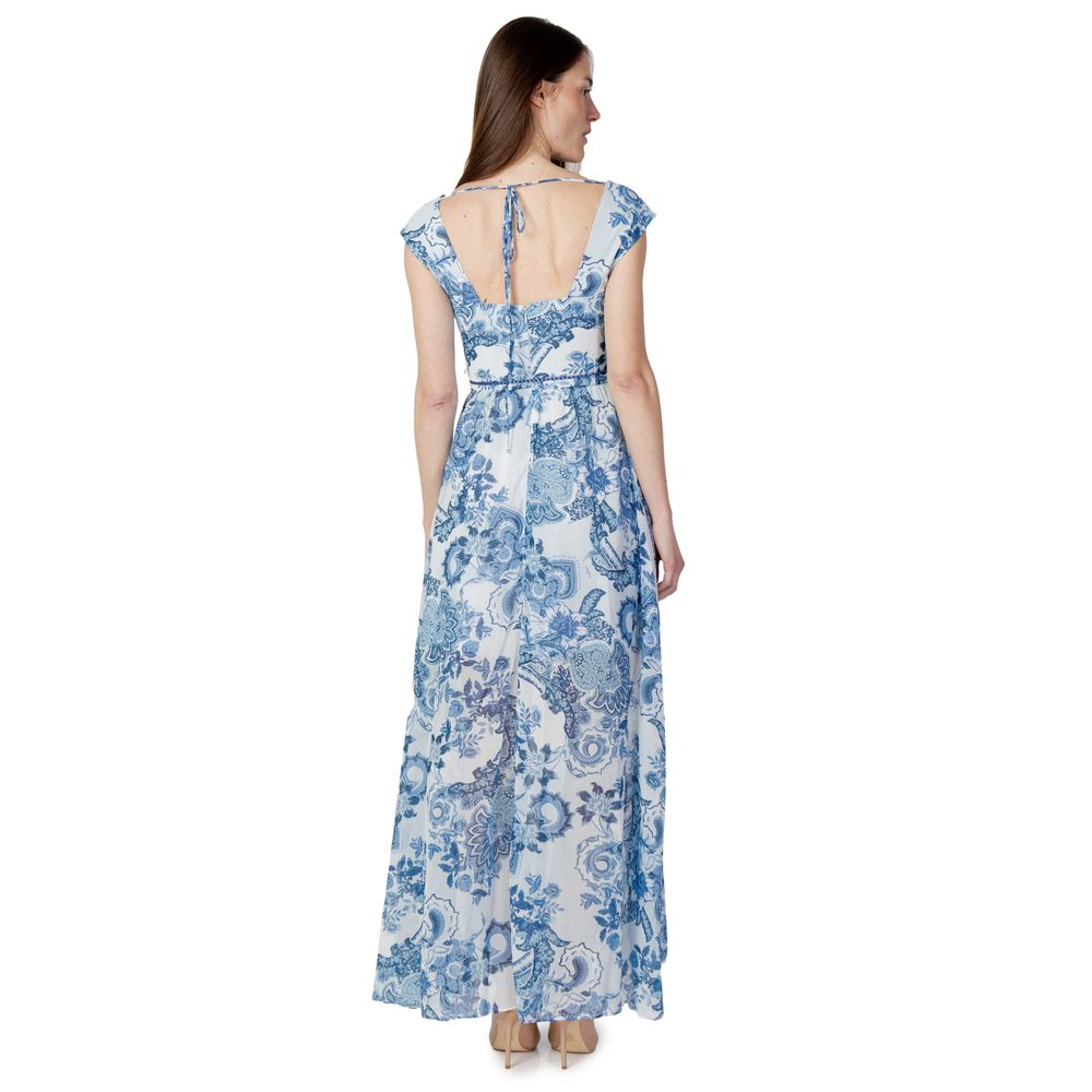 Vestido azul de poliéster
