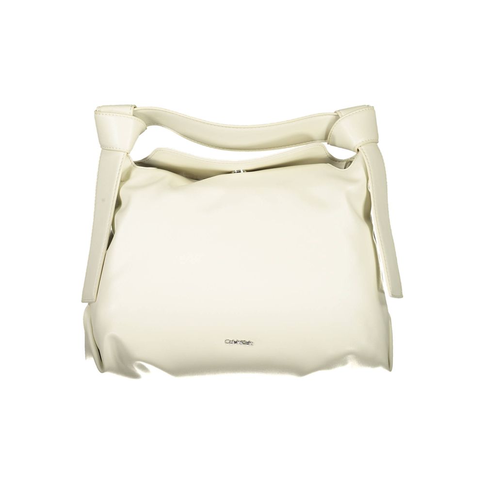 Bolso de poliéster beige