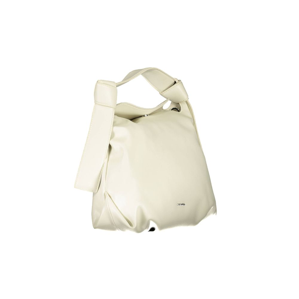 Bolso de poliéster beige