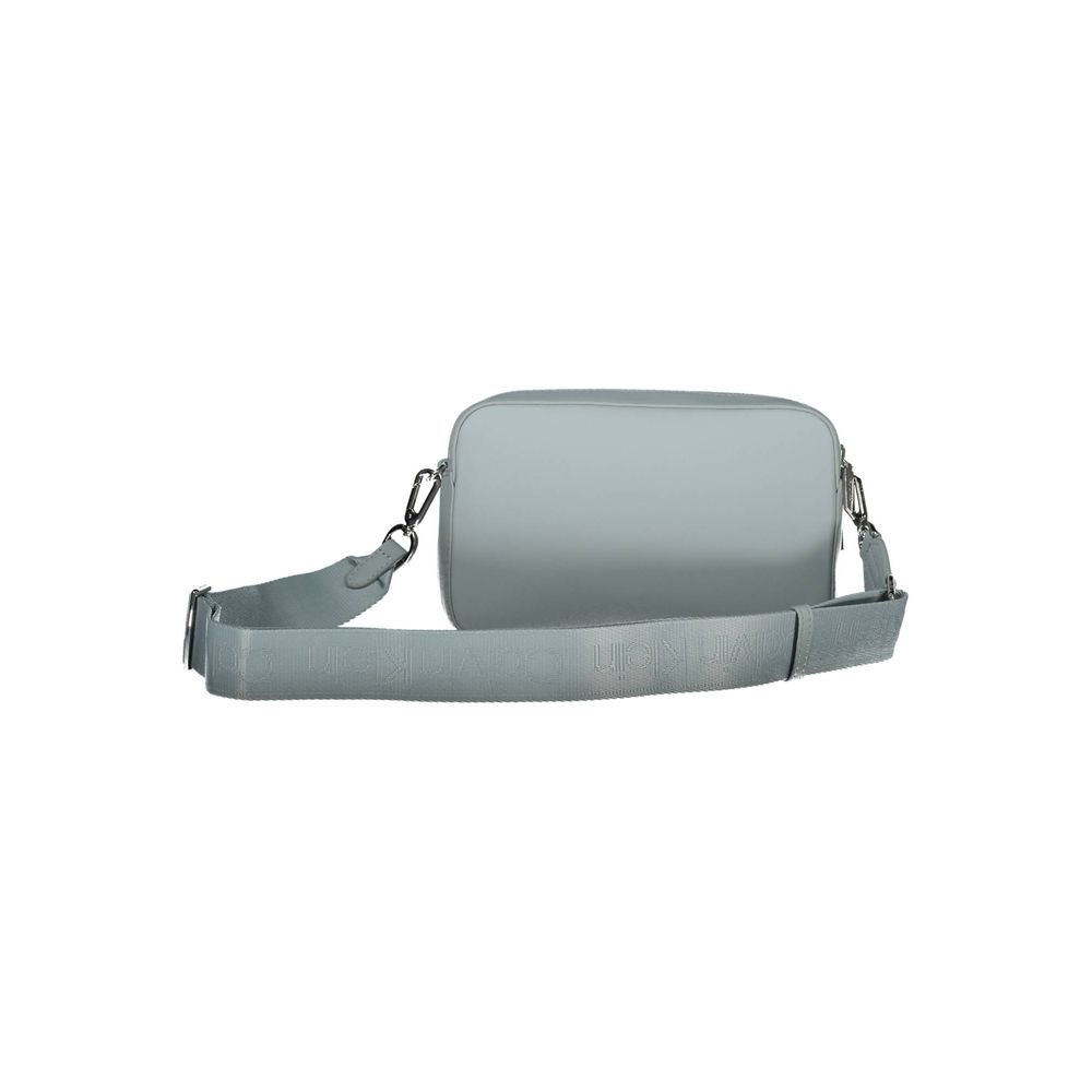 Blue Polyester Handbag