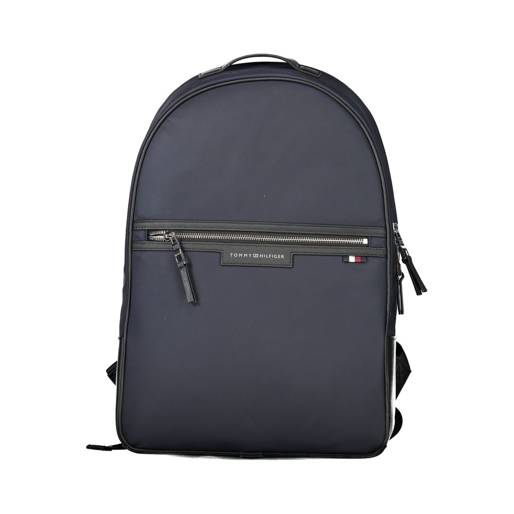 Mochila de poliéster azul