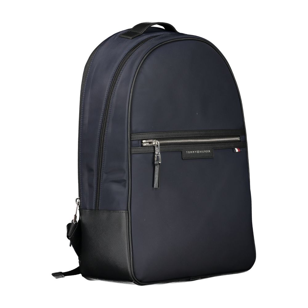 Mochila de poliéster azul