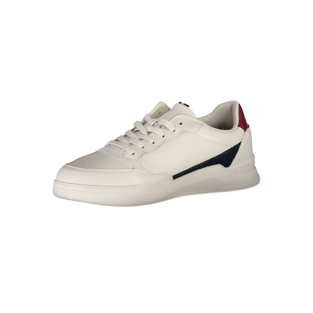 White Polyester Sneaker