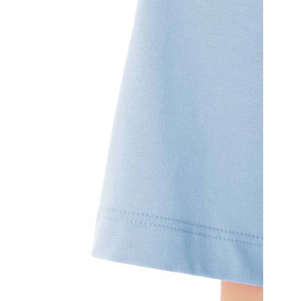 Blue Cotton Tops & T-Shirt