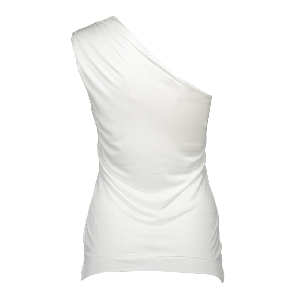 White Elastane Tops & T-Shirt