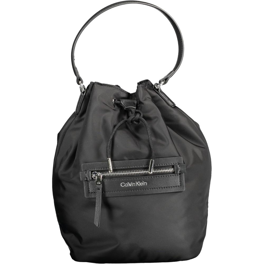 Black Polyester Handbag