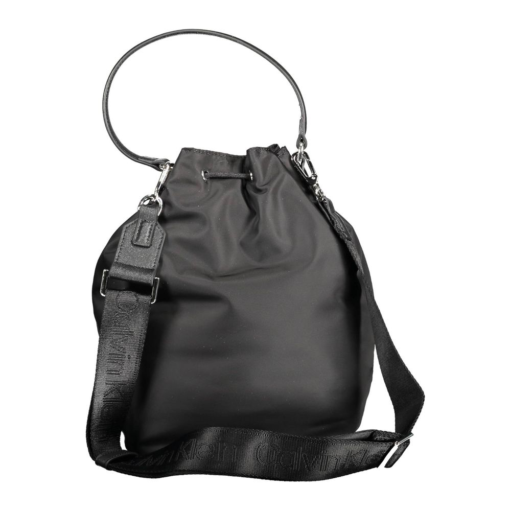 Black Polyester Handbag