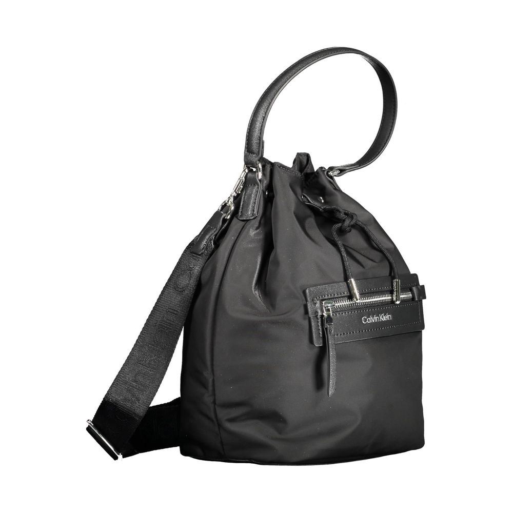 Black Polyester Handbag