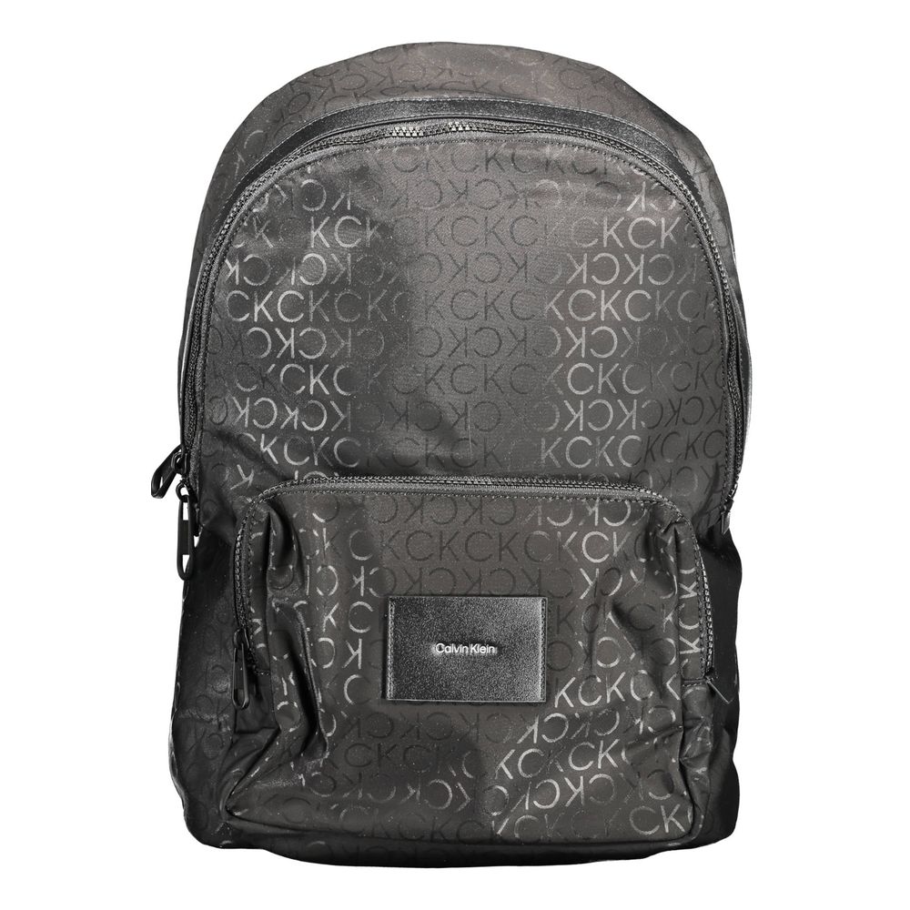 Black Polyester Backpack