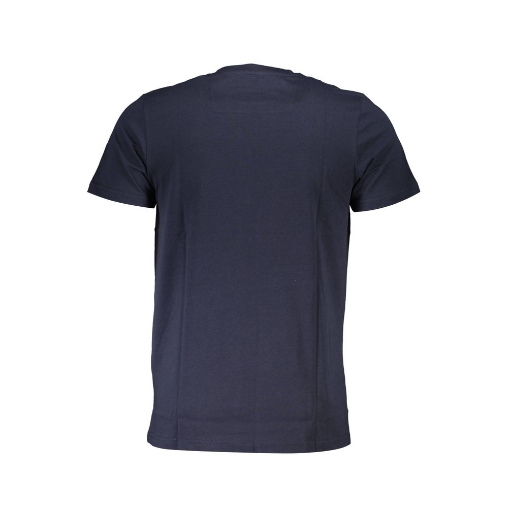 Camiseta azul de algodón