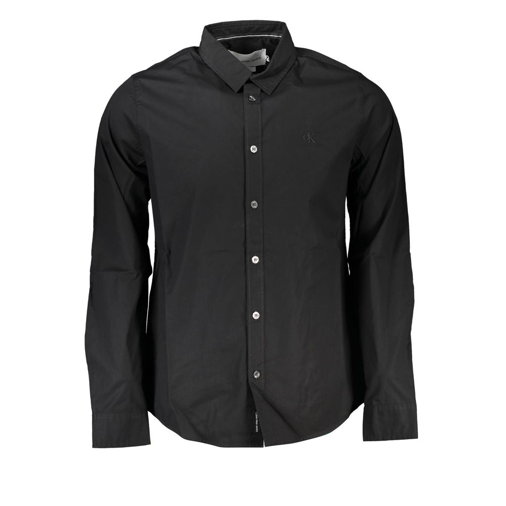 Camisa negra de algodón