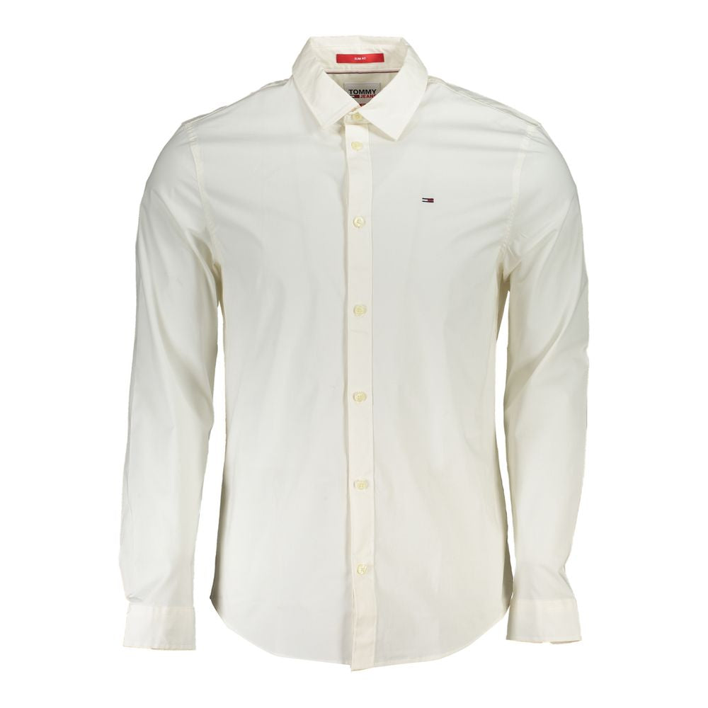 Camisa blanca de algodón