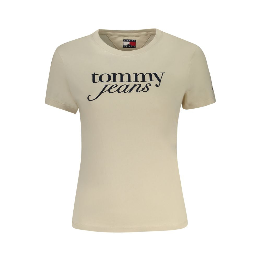 Beige Cotton Tops & T-Shirt