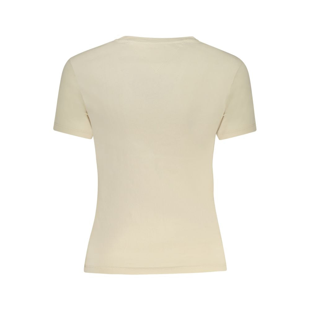 Beige Cotton Tops & T-Shirt
