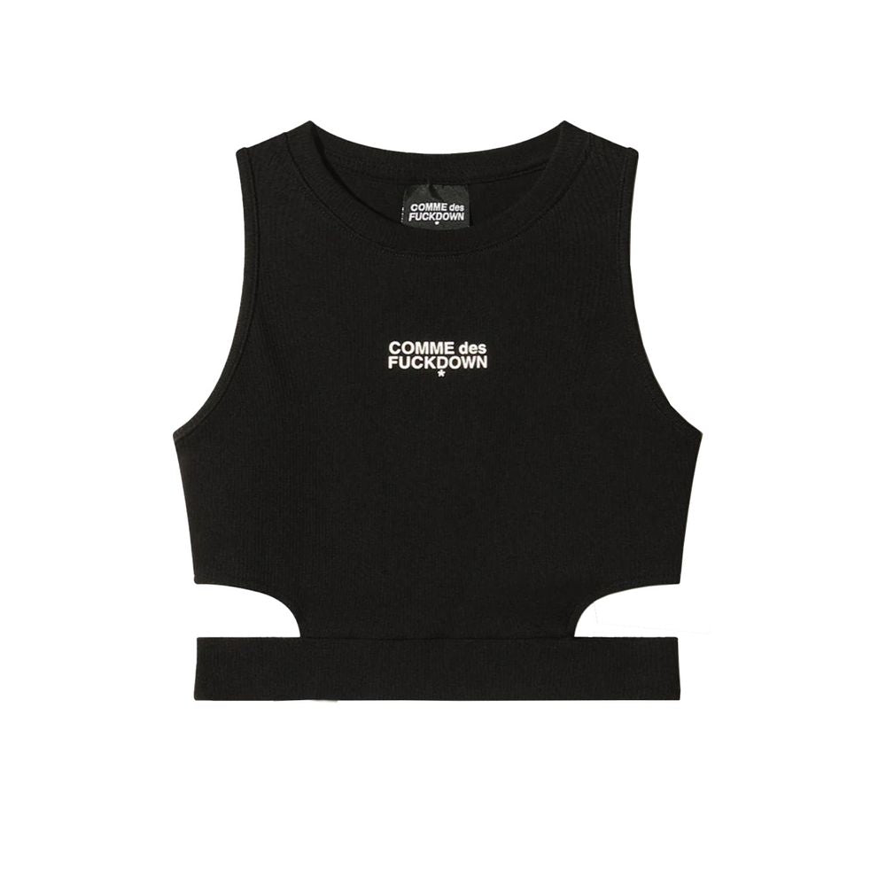 Tops y camisetas de algodón negro