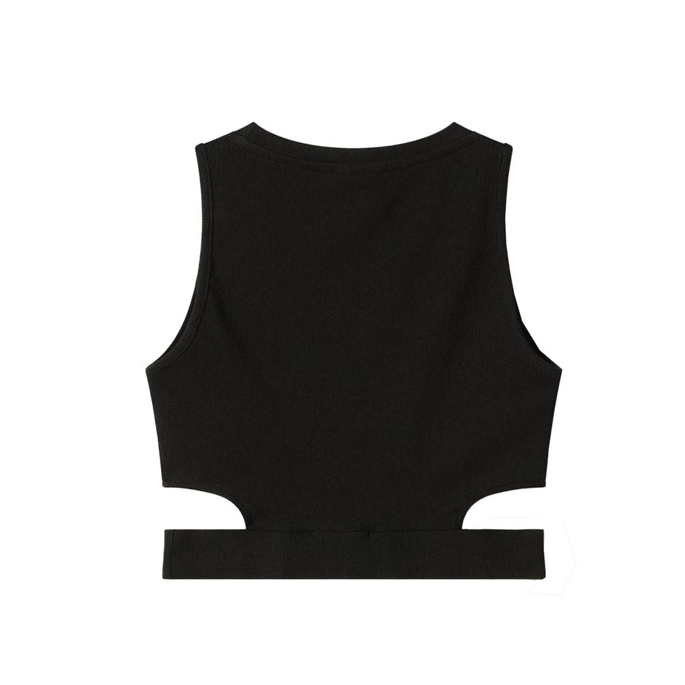 Tops y camisetas de algodón negro