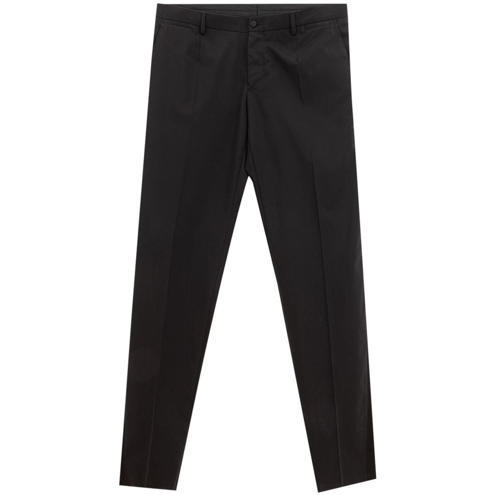 Black Wool Jeans & Pant