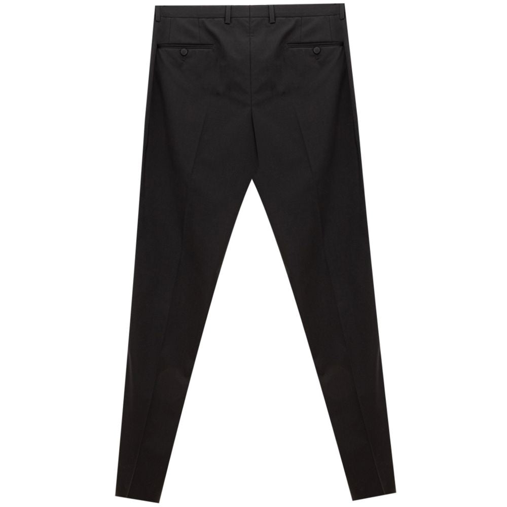 Black Wool Jeans & Pant