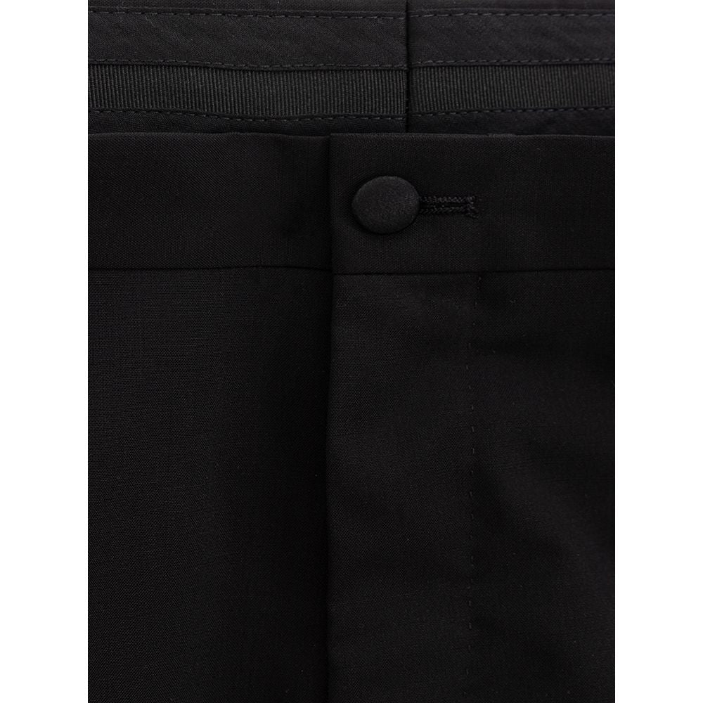 Black Wool Jeans & Pant