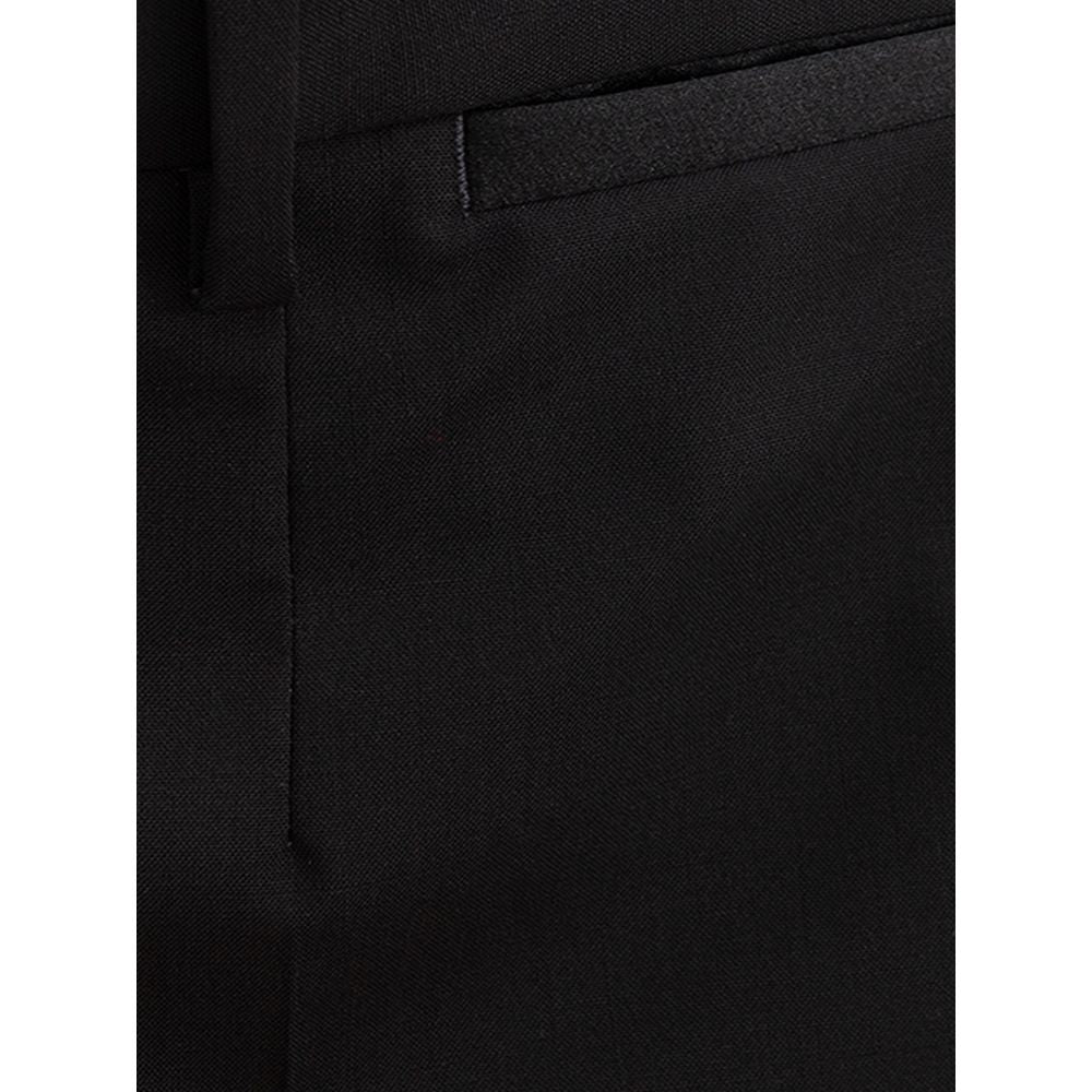 Black Wool Jeans & Pant