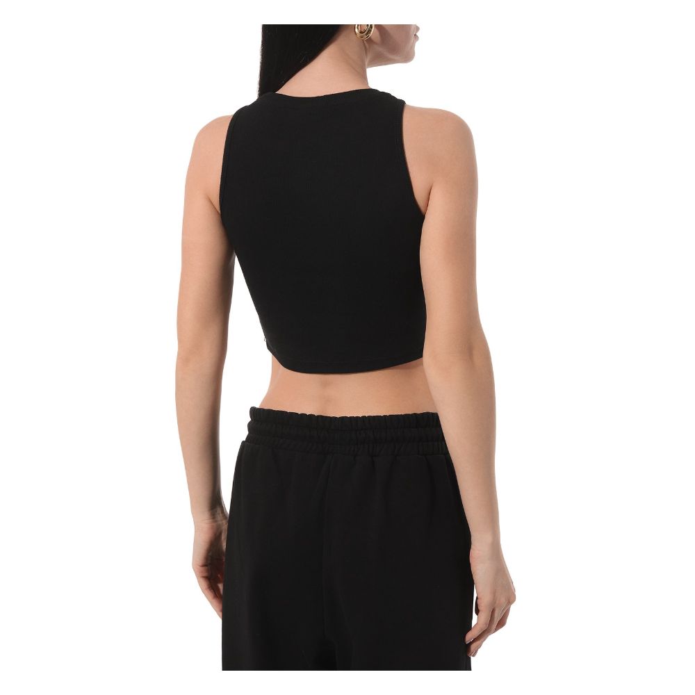 Tops y camisetas de algodón negro