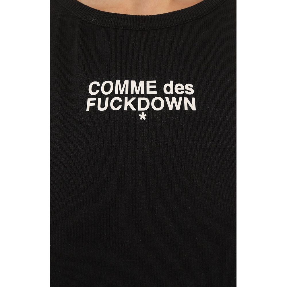 Tops y camisetas de algodón negro